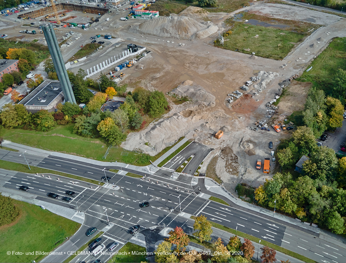 09.10.2020 - Baustelle Alexisqaurtier und Pandion Verde in Neuperlach